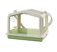 Volière Cage Cage à Oiseaux Portable d'extérieur avec bandoulière réglable et Grillage Horizontal en Sens Inverse for perroquets Cage à Oiseaux(Green)