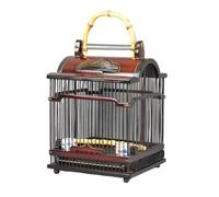 volière Cage Cage à Oiseaux rétro Faite la Main, Style Chinois, poignée Portable, for Observation des, fenêtre, tiroir, châssis