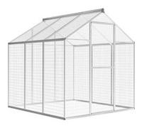 Volière d extérieur Aluminium 183 x 178 x 194 cm Argent G