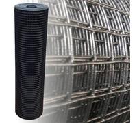 Volière d'angle Noir Hauteur 100 cm 4 Fil acier galvanisé Grillage Treillis (10 m, 25 x 25 mm, épaisseur de 1,45 mm)