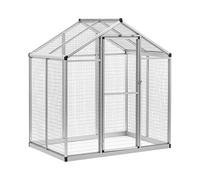 Wiesenfield WIE-BC-200 volière extérieure en aluminium pour extérieur 122 x 178 x 195 cm volière à oiseaux en aluminium pour extérieur volière volière en aluminium