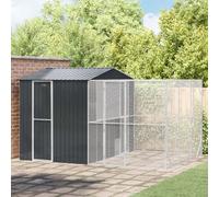 Volière Pour Oiseaux Vidaxl Avec Extension Anthracite 310x421x247 Cm Acier