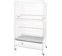 Volière sumba blanche 79 x 52 x 130 cm. pour oiseaux.-Flamingo Pet Products 50 000000 Blanc