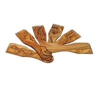 VolkskunstShop Élégante raclettespachtel 6 spatules à raclette en Bois d'olivier
