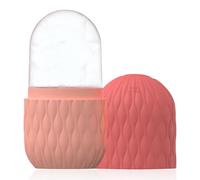 VolksRose Ice Roller pour le visage et les yeux - Moule à glace réutilisable en silicone pour les soins de la peau,apaiser la peau, resserrer les pores et soulager la douleur, anti-rides, rose