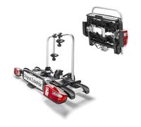 Volkswagen 000071105T Premium Barre d'attelage 2 Vélos 60 kg Pliable 13 Broches avec Antivol, Argent/Noir