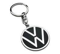 Volkswagen 000087010BQ Porte-clés avec le nouveau logo VW noir, diamètre 37 mm