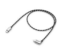 Volkswagen 00051446BB Câble de charge et de transfert de données USB-C vers Apple Lightning Premium 70 cm coudé Argent