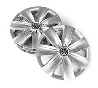 Volkswagen 2GA071456 Lot de 4 enjoliveurs 16" Argent Brillant