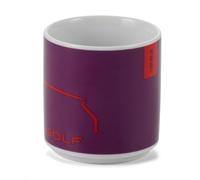 Volkswagen 5HG069601A Tasse à café Collection Golf Tasse Tasse 250 ml Porcelaine Violet/Rouge