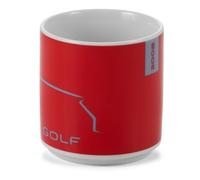 Volkswagen 5HG069601E Tasse à café Collection Golf Tasse Tasse 250 ml Porcelaine Rouge/gris clair