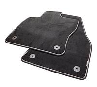 Volkswagen 5NB061270WGK Tapis de Sol Textile Set Premium Avant/Arrière, Noir Satin