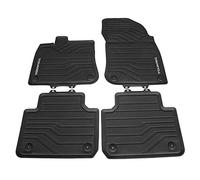 Volkswagen 76106150082V Lot de 4 Tapis de Sol en Caoutchouc pour Toutes Saisons Noir avec Inscription Touareg