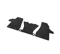 Volkswagen 7H1061500D82V Lot de 3 Tapis de Sol en Caoutchouc Avant Noir T6.1