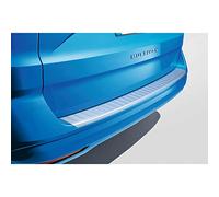 Volkswagen 7T0061195 Protection de seuil de Chargement en Acier Inoxydable Argenté pour véhicules avec Couverture arrière grainé