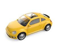 Volkswagen Beetle Modèle de Voiture moulé sous Pression à l'échelle 1/43 - Jaune | Édition Collectors détaillée | Produit sous Licence Officielle