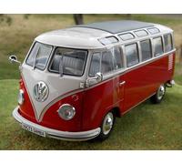 Volkswagen bus T1 Samba 1962 rouge échelle 1/18eme longueur 22cm Solido ,métal