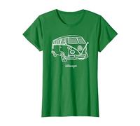 Volkswagen Camper Doodle T-Shirt, Femme, Vert Kelly, 3XL