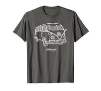 Volkswagen Camper Doodle T-Shirt, Homme, Asphalte, XL