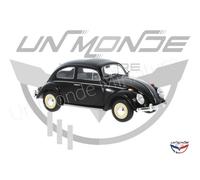 WhiteBox Modèle statique (diecast) Volkswagen Coccinelle 1200 1960 1:24 Noir