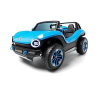 Volkswagen E-Buggy 12V 2 Places - Bleu- Voiture électrique pour Enfants avec Batterie 12v, 2 Places pour 2 Enfants et télécommande pour Parents