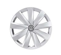 Volkswagen Enjoliveur de Roue d'origine, Argent, Compatible avec Passat B7/B8, Touran 2, Numéro de Pièce 3G0071456 1ZX