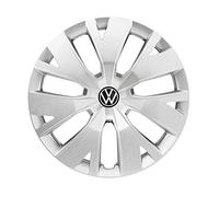 Volkswagen Enjoliveurs d'origine, 16 Pouces, Acier, Argent, pour T-Cross, Lot de 4, Réf. 2GM071456A UWP