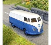 Volkswagen fourgon T1a, gris clair/ bleu, 1950 - BREKINA 32076 - HO 1/87