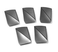 Volkswagen Golf 8 (5H) Inserts de Jantes Design Silver Dots, Gris Argent Mat et Graphite Foncé Mat, Accessoire Original VW