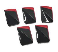 Volkswagen Golf 8 (5H) Inserts Design Décoratifs Red Blade, Noir Brillant/Rouge Tornado, pour Jantes en Aluminium