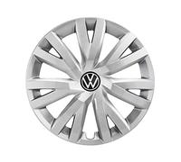 Volkswagen Golf 8 Enjoliveurs d'origine, 16 Pouces, Argent, pour Jantes en Acier, Référence 5H0071456UWP