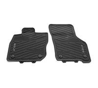 Volkswagen Golf 8 Tapis de Sol en Caoutchouc, Compatible avec Golf 8 Mild-Hybrid 2020+, Premium Toutes Saisons, Titanschwarz, Position Avant, Noir
