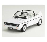 VW Golf 1 Cabrio 1981 Blanc Voiture Modèle 1:43 ixo models, Métal
