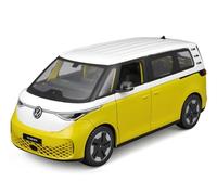Maisto Maquette de voiture VW ID.Buzz 2023 avec portes et coffre ouvrables Blanc/Jaune 1:25
