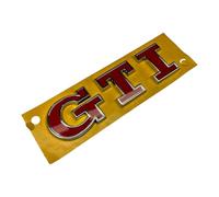 Volkswagen Original VW GTI Rear Boot Badge Emblem Chrome Red - 5G0853675Acjzq