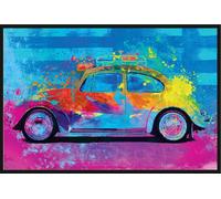 Volkswagen - Poster - VW - Splash Buggy Beetle + cadre interchangeable, Shinsuke® Maxi plastique noir, vitre acrylique