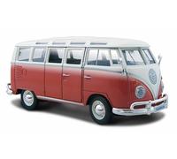 Volkswagen Samba van rouge - échelle 1/25 1/24 Maisto