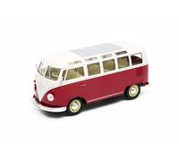 Volkswagen T1 Samba Rouge/Blanche 1963 1/24 Welly-Welly