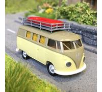 Volkswagen T1b, camping car avec galerie de toit/bateau, 1960 - BREKINA 31638 -