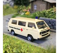 Volkswagen T3 Bully, Croix rouge Allemande, basic - HERPA 097611 - HO 1/87