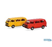 Volkswagen T3 Bus, MiniKit jaune et rouge - HERPA 013093-005 - HO 1/87
