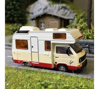 Volkswagen T3 Gipsy camping car, blanc/beige/rouge, 1983 - BREKINA 33975 - HO 1/