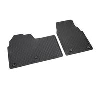 Volkswagen Tapis de Sol Premium Tout-Temps, Caoutchouc, Compatible T7 Transporter, 2 Pièces, Titanschwarz, Position Avant