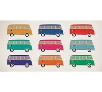 Volkswagen VW (Camper Vans Pop Art) 50 x 100 cm Toile Imprimée