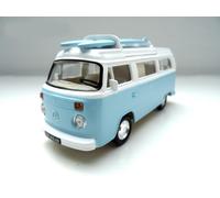 VOLKWAGEN COMBI T2b CAMPER VAN 1973 Light Blue JET-CAR NOREV 1/43 Ref 841100