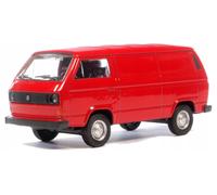 Volkswagen VW T3 Bus Modèle Réduit Rouge Welly 1:34 Neuf