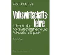Volkswirtschaftslehre | Dieter Dahl Dieter Dahl (Auteur)