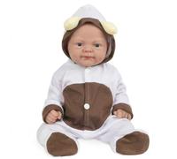 Vollence 36cm Poupées Bébé Entièrement en Silicone, poupées réalistes, poupées de Nouveau-né,bébé Reborn en Silicone,Vraie poupée - Fille