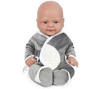 Vollence 36cm Poupées Bébé Entièrement en Silicone, poupées réalistes, poupées de Nouveau-né,bébé Reborn en Silicone,Vraie poupée - Garçon