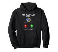 Volley Ball Coach Appelle Le Joueur d'équipe de Volleyball drôle Sweat à Capuche